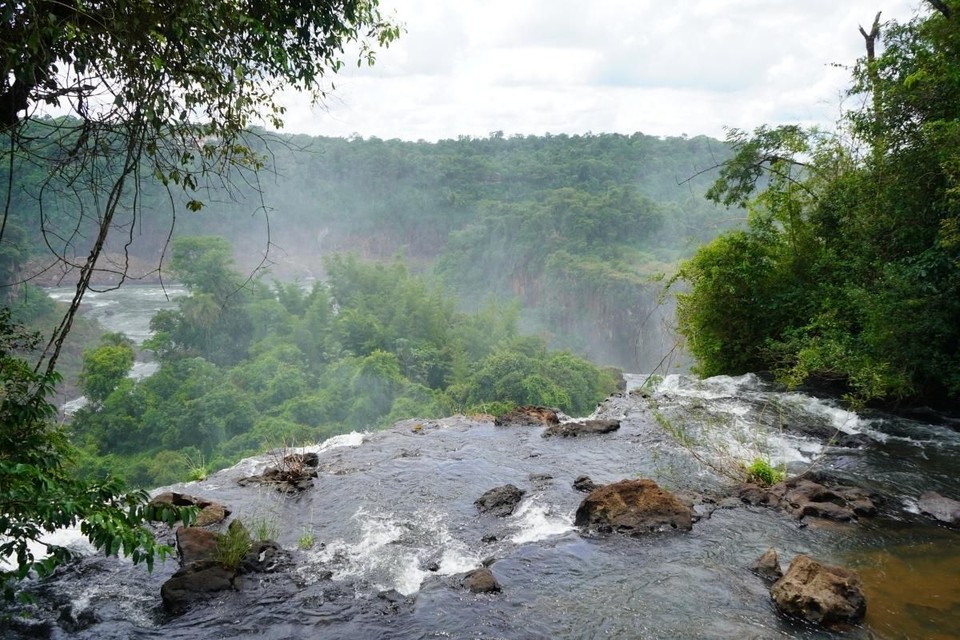 Iguazú Falls, Argentina's waterfall paradise under a stunning sunset