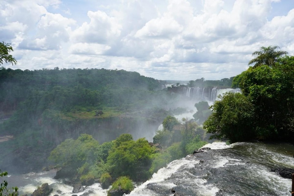 Argentina's Iguazú Falls, where the water's eternal dance creates a mesmerizing spectacle